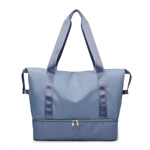 Sac de sport et de voyage en nylon imperméable, grande capacité, coloré et durable, idéal pour la gym, le yoga, les sorties et les week-ends pour femme - Product Image 2