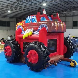 Château gonflable géant pour enfants sur le thème des monster trucks, pour fêtes en plein air, en PVC, château gonflable, structure <span class=keywords><strong>de</strong></span> saut gonflable - Product Image 4