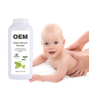 Özel etiket nazik mısır nişastası bebek pudrası No Talc dikenli ısı tozu ile Aloe vitamini E tarafından üretilen adı - Product Image 4