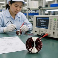 Transformador Inversor de Alta Saturación con Núcleo Toroidal y Cinta Nanocristalina para Transformador de Corriente