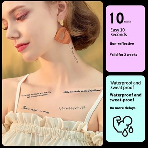Pegatinas de <span class=keywords><strong>tatuaje</strong></span> corporal temporal para niña, jugo de hierbas semipermanente, papel impermeable a prueba de sudor para <span class=keywords><strong>brazo</strong></span>, pantorrilla, espalda, columna vertebral - Product Image 3