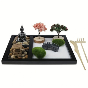 Statue de bouddha miniature en résine personnalisée décoration de la maison table <span class=keywords><strong>jardin</strong></span> <span class=keywords><strong>zen</strong></span> pour bureau - Product Image 5