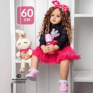 ตุ๊กตา Reborn ขนาด 60 ซม. ขายดีที่สุด ตัวตุ๊กตาทำจากผ้า หัวทำจากไวนิลนุ่มเหมือนจริง ของเล่นตุ๊กตาเด็กเหมือนจริง เหมาะสำหรับเป็นของขวัญวันเกิดและเทศกาลต่างๆ - Product Image 1