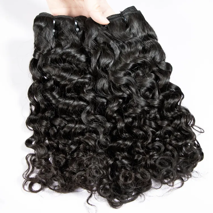 Hochwertige italienische Locken bündel, brasilia nische jungfräuliche Echthaar bündel im Großhandel, unverarbeitete 40-Zoll-Haarverlängerung