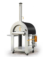 Four à pizza en fibre de bois, pour camping en plein air, disponible en argent et noir, populaire, rouge