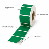 Papier autocollant transparent de qualité supérieure pour mini-imprimante thermique, fabricant d'autocollants, autocollant code QR, papier de transfert pour autocollants, rouleau d'étiquettes plates