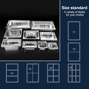 Prix départ usine Portions en acier inoxydable de qualité alimentaire Buffet <span class=keywords><strong>Gn</strong></span> Pan <span class=keywords><strong>Bac</strong></span> Gastronome <span class=keywords><strong>Inox</strong></span> 1/3 - Product Image 3