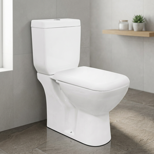 Wholesale Porcelain Two Piece Toilet Bowl <b>Floor</b> Mounted Economic Cheap Price Bathroom WC Water Closet - Product Image 6