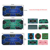 Tapis de jeu personnalisé en feutre de table de poker