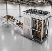 Machine de chargement de plateaux de boulangerie industrielle ADMF, chargeur-déchargeur automatique de racks de cuisson