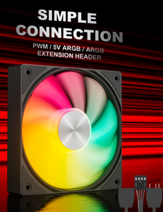 <span class=keywords><strong>UpHere</strong></span> DC12V ARGB Ventiladores de caja de PC 120mm <span class=keywords><strong>Ventilador</strong></span> de chasis de aire PWM 4PIN <span class=keywords><strong>Ventilador</strong></span> de rodamientos hidráulicos - Product Image 2