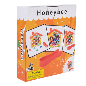 Wooden Kids Montessori Educational Toys Industrious Little Bee Color Cognition Clip Bee-picking Game 2-7 Year Olds Unisex XM-LMS - Product Image 6