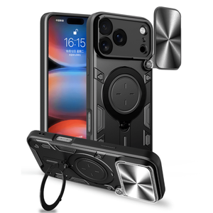 Cho <span class=keywords><strong>iPhone</strong></span> 17 Pro Max Trường Hợp 17 Không Khí Quân Đội Cấp Trượt Máy Ảnh Riêng Tư Vòng Đứng Armor Trường Hợp Đối Với <span class=keywords><strong>iPhone</strong></span> 16 15 14 13 12 Pro 11 XS - Product Image 1