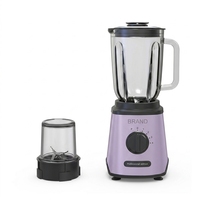 Mixeur de Table Électrique de Luxe avec Bol en Verre, 4 Vitesses, Silencieux, pour Smoothies, Broyage, Anti-Fuite, Idéal pour Usage Domestique et Hôtelier
