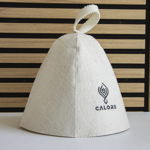 Senti il calore in ogni goccia di vapore con un cappello da sauna in pura lana, nato per questo calore - Product Image 6