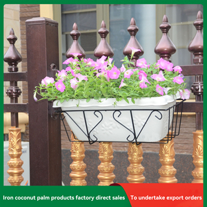 Étagère à plantes rectangulaire moderne et écologique en fer forgé <span class=keywords><strong>pour</strong></span> pots <span class=keywords><strong>de</strong></span> fleurs, panier suspendu <span class=keywords><strong>pour</strong></span> balcon, étagère <span class=keywords><strong>pour</strong></span> hôtel - Product Image 3