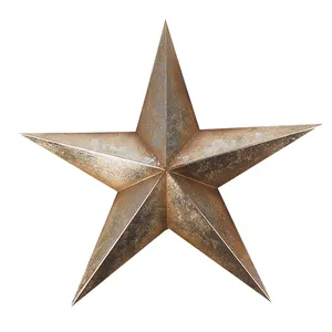 jinhuoba Country House Vintage Style Indoor Hanging Metal Star