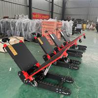 Chariot élévateur électrique à chenilles pliable, alimenté par batterie, pour manutention de marchandises, prix usine