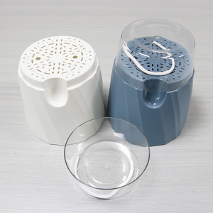 Pot en plastique à arrosage automatique au design moderne avec indicateur de niveau d'eau pour les personnes paresseuses, utilisation au sol - Product Image 6