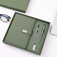 Ensemble de carnet de notes A5 en PU élégant et luxueux avec couverture en cuir magnétique durable, ensemble de carnet de notes de bureau, recharge de stylo, ensemble de carnet de notes durable, cadeau