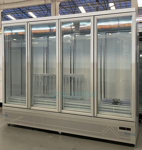 4 Cửa Dọc Thiết Bị Làm Lạnh Đồ Uống Chai Cooler Showcase Tủ Lạnh - Product Image 4