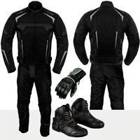 Combinaison de Moto de Course pour Motards, Ensemble Veste et Pantalon Textile Imperméable et Coupe-Vent pour la Conduite Sportive en Plein Air