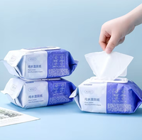 Lingettes humides jetables personnalisées OEM, marque privée, vente en gros, douces, épaisses, écologiques pour la salle de bain