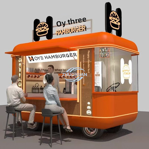 Remolque de Bar Móvil de Cuatro Ruedas, Carrito de Helados, Camión para Bodas, Cafetería, Caravana para Eventos y Fiestas - Product Image 4