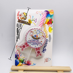 เทียนวันเกิดรูปพัด 15.5 ซม. ของตกแต่งงานวันเกิด ท็อปเปอร์เค้ก - Product Image 1