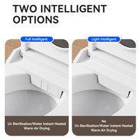 WC intelligent moderne avec design ergonomique en U, capteur de pied à détection d'arôme intégré et chasse d'eau intelligente pour salle de bain