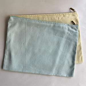 Bolsas de polvo de cosméticos de lona natural Bolsa de algodón con cremallera Bolsa de almacenamiento de maquillaje de viaje Embalaje con logotipo - Product Image 4