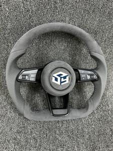 Para <span class=keywords><strong>Audi</strong></span> A3 S3 <span class=keywords><strong>RS3</strong></span> A4 S4 RS4 A5 S5 RS5 B9 B9.5 Volante de coche de fibra de carbono verdadero Interior automotriz - Product Image 4