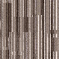 Moquette de bureau de haute qualité en nylon avec dos en PVC PU 50x50 Carrelage de moquette élégant brun chaud avec fines lignes verticales Commercial