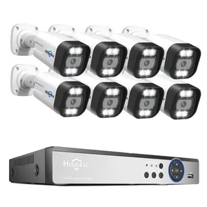 H.265+ 8mp 4k 16 Channel Ip Poe Camera Nvr Kit Ai Smart Hd Home Security Cctv Camera System