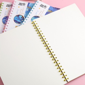 Blocco da Disegno a Spirale <span class=keywords><strong>A4</strong></span>, 45 <span class=keywords><strong>Fogli</strong></span>, con Maniglia, <span class=keywords><strong>4</strong></span> Design Oceanici, Carta Spessa per Artisti, Studenti, Scuola, Cancelleria, Vendita all'Ingrosso - Product Image 4