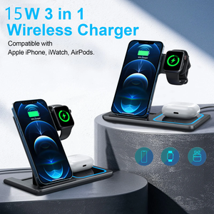 Station de charge multifonctionnelle rapide pour téléphone <span class=keywords><strong>portable</strong></span> 3 en 1 <span class=keywords><strong>Chargeur</strong></span> sans fil magnétique pour <span class=keywords><strong>Iphone</strong></span> IWatch - Product Image 6