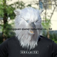 Masque de Husky en Peluche Mignon pour Halloween, Accessoire de Fête Amusant, Personnalisable ODM