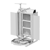 Machine commerciale de gril de Shawarma de poulet de Doner Kebab de gaz de 3 brûleurs