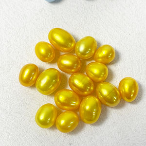 Hạt ngọc trai nước ngọt tự nhiên, nhuộm màu cầu vồng, hình dạng hạt gạo, bán sỉ, dùng làm đồ trang sức, kích thước 6-7mm - Product Image 4