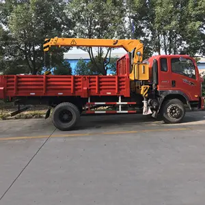 Grúa montada en camión ZORY LIFT hecha en China para levantar y levantar pluma telescópica de 4 toneladas