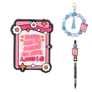 Phim Hoạt Hình Móng Tay Đính Cườm Bút Phụ Kiện Tự Làm Bút Và Keychain Hạt Và 3D Focals Hạt Nhân Vật PVC Bút Làm - Product Image 5