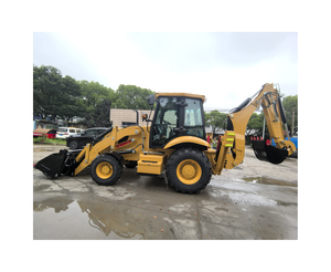 Cargador de ruedas Caterpillar Cat420F usado original en buenas condiciones, retroexcavadora Cat 420F usada a la venta - Product Image 1