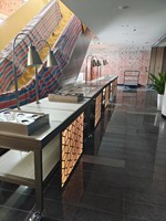 Table de présentation de buffet froid, table de buffet moderne, présentoir de buffet de desserts