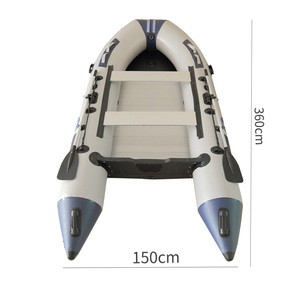 Xinxing Marine 3.6 <span class=keywords><strong>Miles</strong></span> bateau de pêche en caoutchouc en alliage d'aluminium plaque inférieure bateau d'assaut adapté au moteur 18 HP - Product Image 3