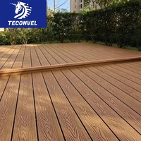 Vente chaude de dalles de terrasse en composite extrudé co-extrudé pour jardin extérieur, imperméable, moderne