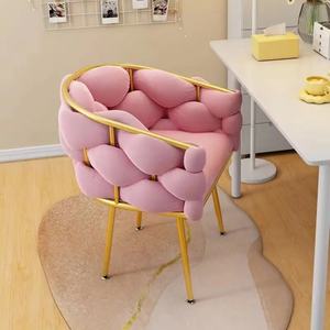 Luxury Modern Accent <b>Chair</b> for Park Tufted Comfortable Home Furniture Metal Base Dining Bedroom Sofa Complement - Product Image 5