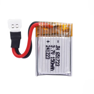 3.7V <span class=keywords><strong>150mAh</strong></span> 651723 Li-po סוללה נטענת עבור H8 Mini RC Quadcopter אביזרי חלקי צעצוע לרחפן - Product Image 1