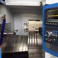 Mini tour CNC Machine à broche unique Centre de tournage de haute précision Traitement des métaux robuste et peu encombrant avec capteur de pièces