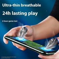 Manchettes de jeu mobiles en fibre d'argent respirantes, anti-transpiration, nouvel accessoire PUBG, confortables et durables pour le e-sport