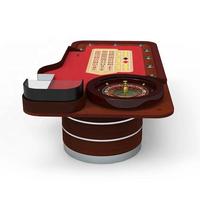 YH 110 Zoll Glücksrot Europäischer Stil Casino-Spiel Pokertisch Professioneller Roulette-Tisch